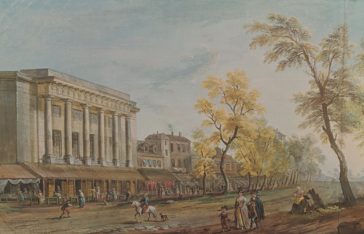 Theatre des Italians af Jean Baptiste Lallemand