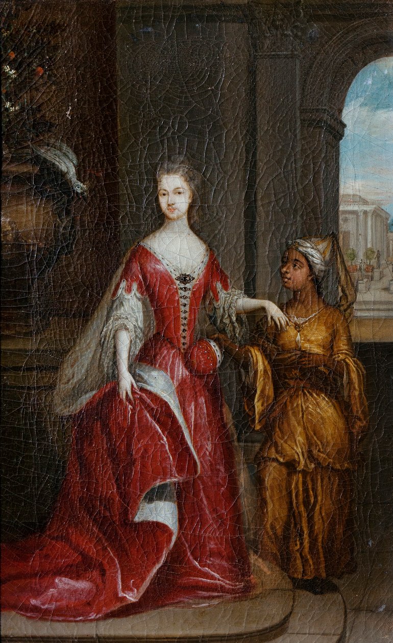 Hollandsk: Elisabeth Savage (1699-1746). Hustru til Frederick af Nassau-Zuylensteyn, jarl af Rochford Elisabeth Savage (1699-1746). Hustru til Frederik af Nassau-Zuylensteyn, jarl af Rochford af Jean Baptiste Lantscroon