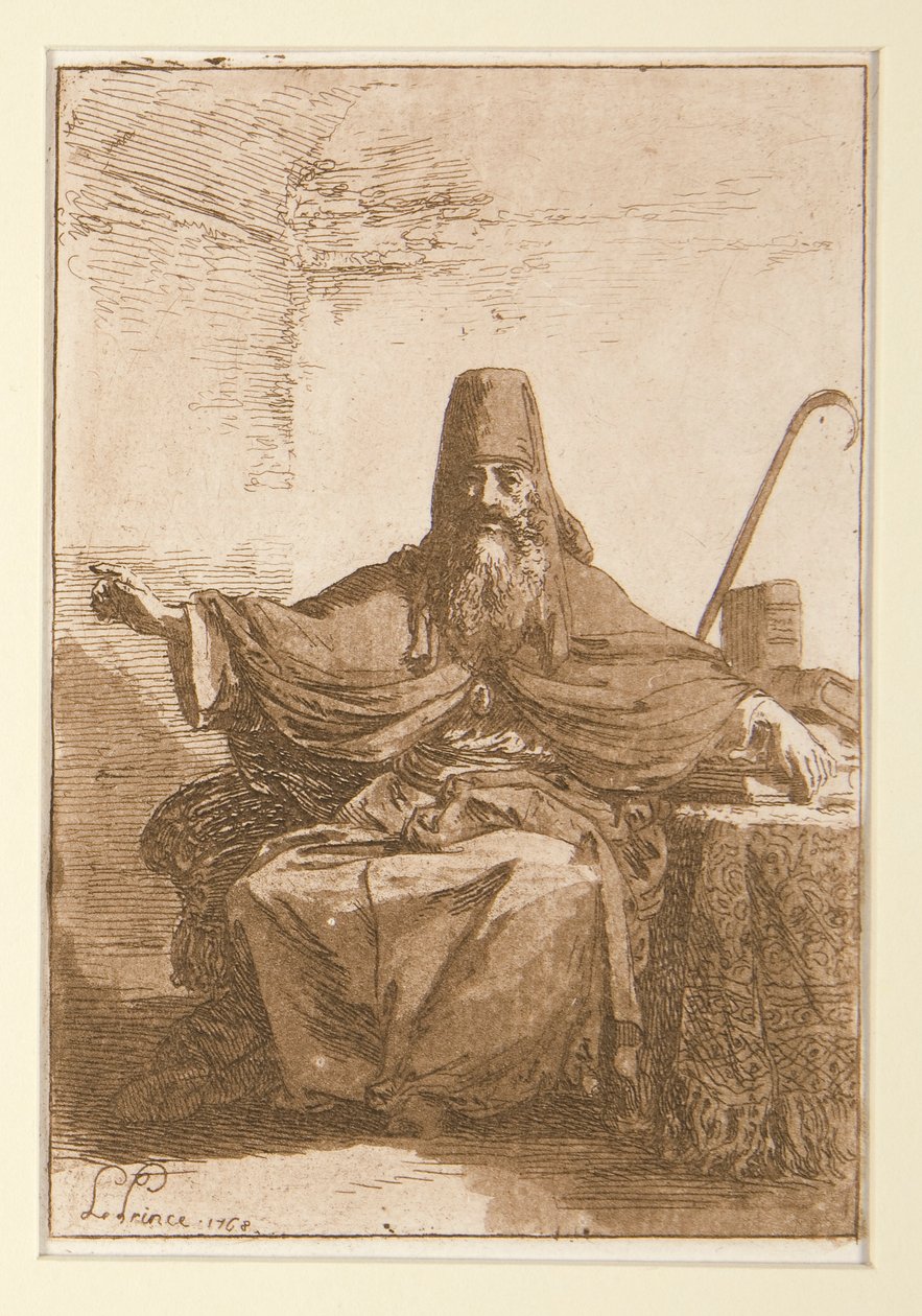 En russisk præst (1965.9.36) og leder af en mand (1977.147.3) af Jean Baptiste Le Prince