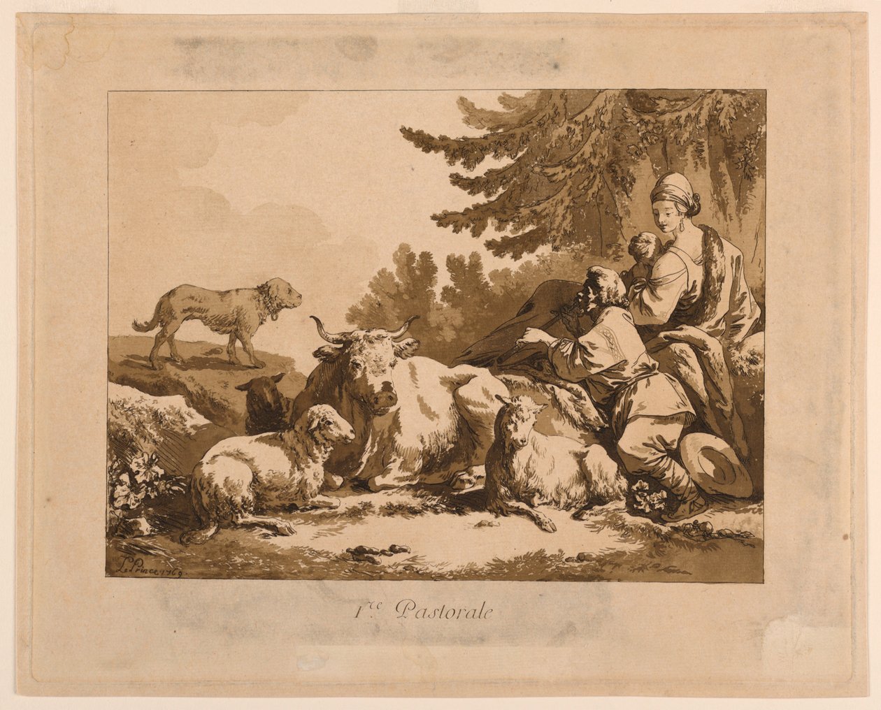 Første præst af Jean Baptiste Le Prince