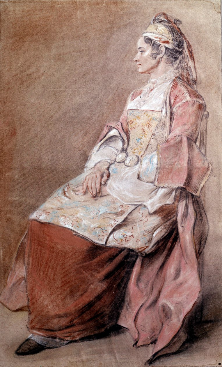 Russisk bonde tegner et blod af Jean Baptiste Leprince (1734-1781) 1700-tallets Paris, Louvre-museet af Jean Baptiste Leprince