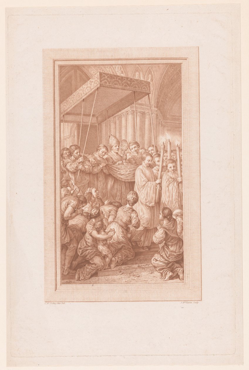 Procession med monstrans af Jean Baptiste Lucien