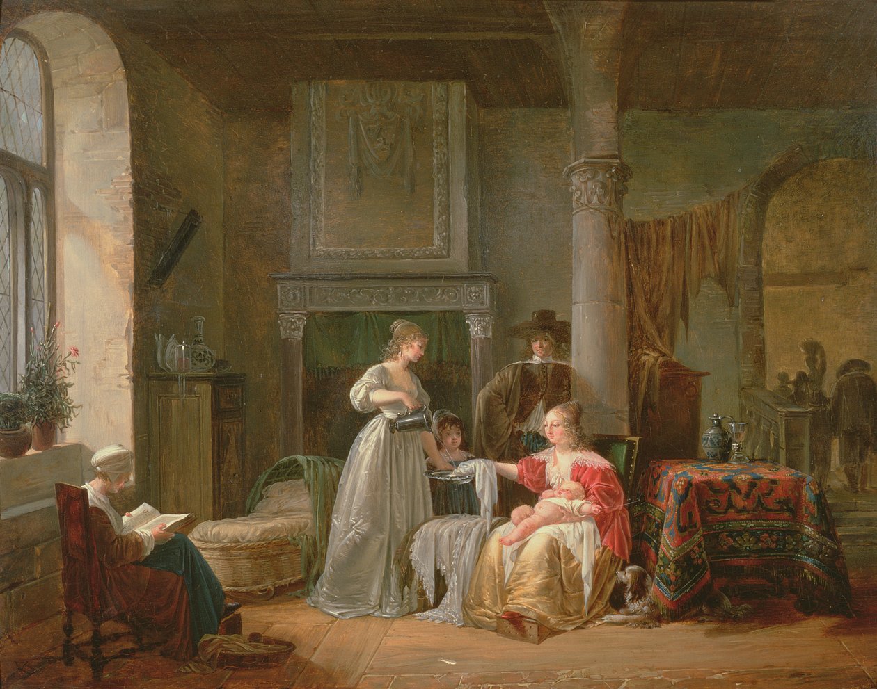 En børnehavescene af Jean Baptiste Mallet