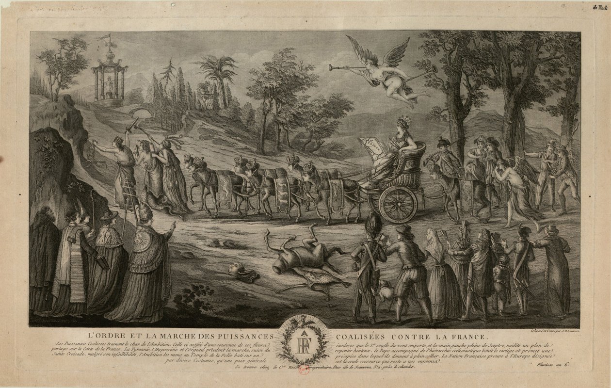 Marts af de allierede magter mod Frankrig, 1798, 1798. af Jean Baptiste Marie Louvion