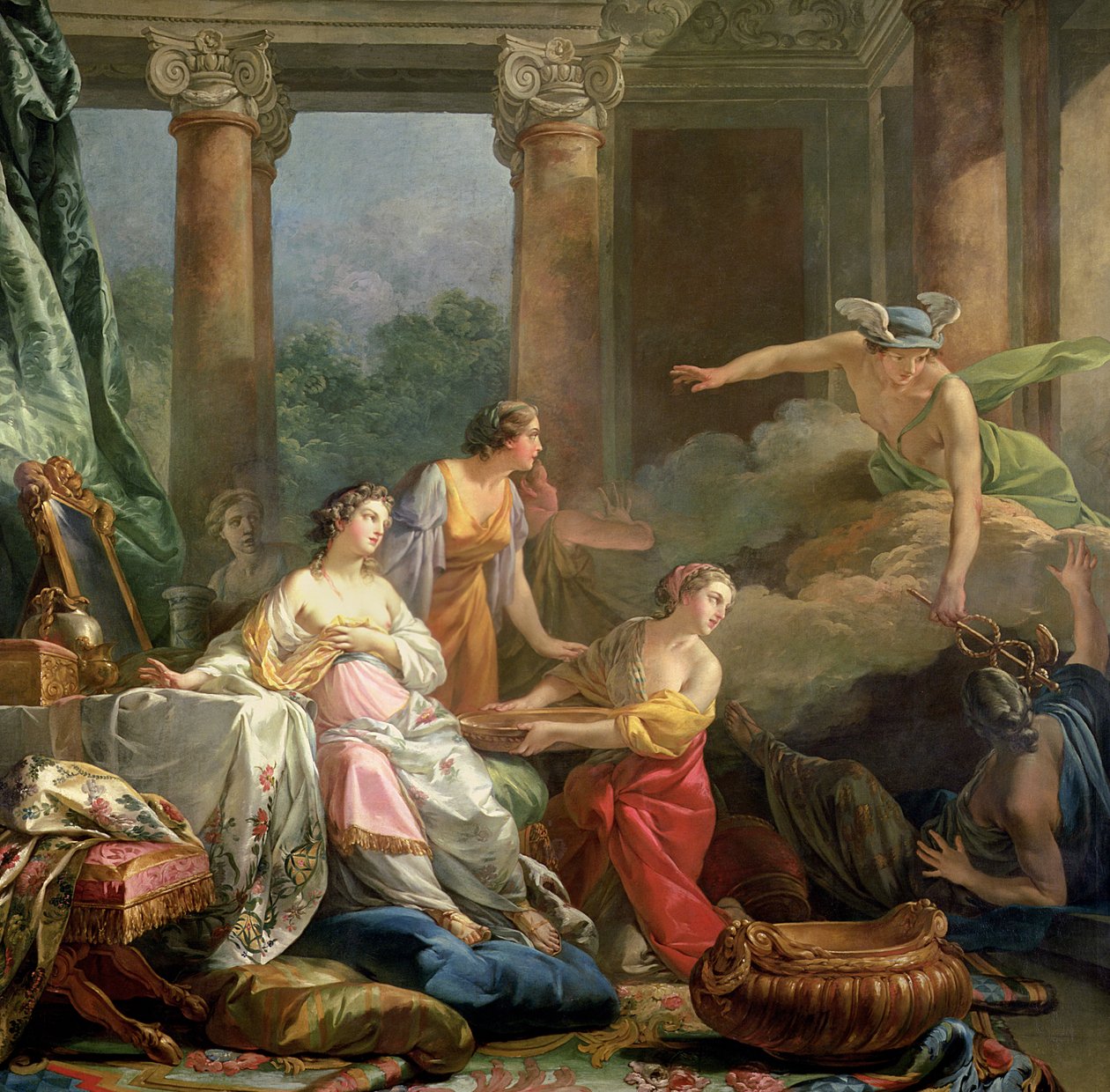 Mercury, Herse og Aglauros, 1763 af Jean Baptiste Marie Pierre