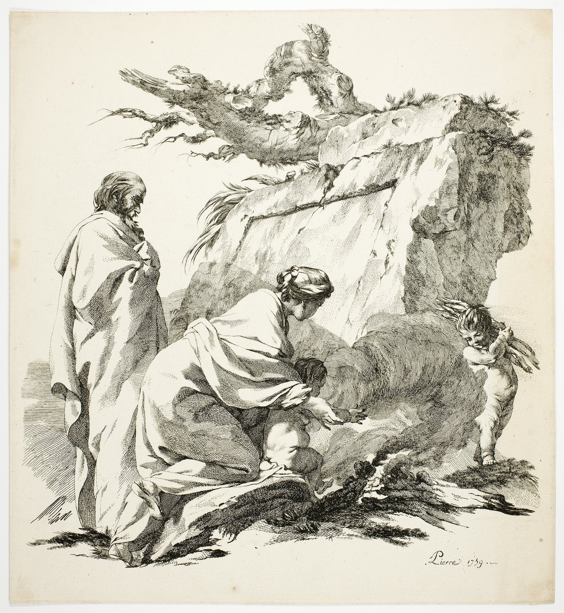 Flugten til Egypten af Jean Baptiste Marie Pierre