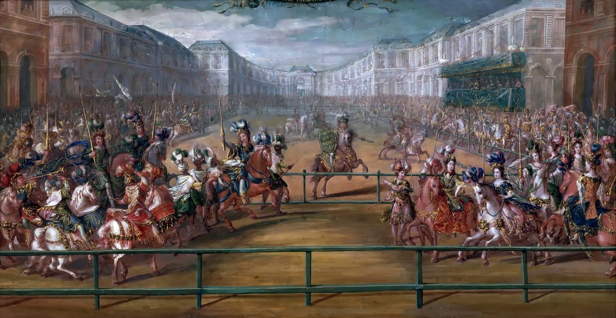 Den pompøse karrusel af Galantes Amazons i de fire verdensdele af Jean Baptiste Martin