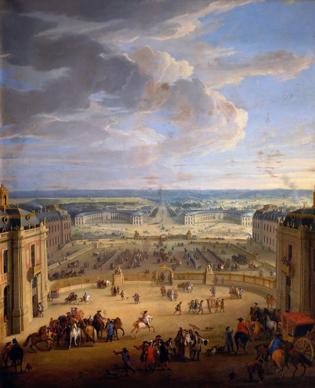 Grande Écurie Royal-stalden i Château de Versailles af Jean Baptiste Martin