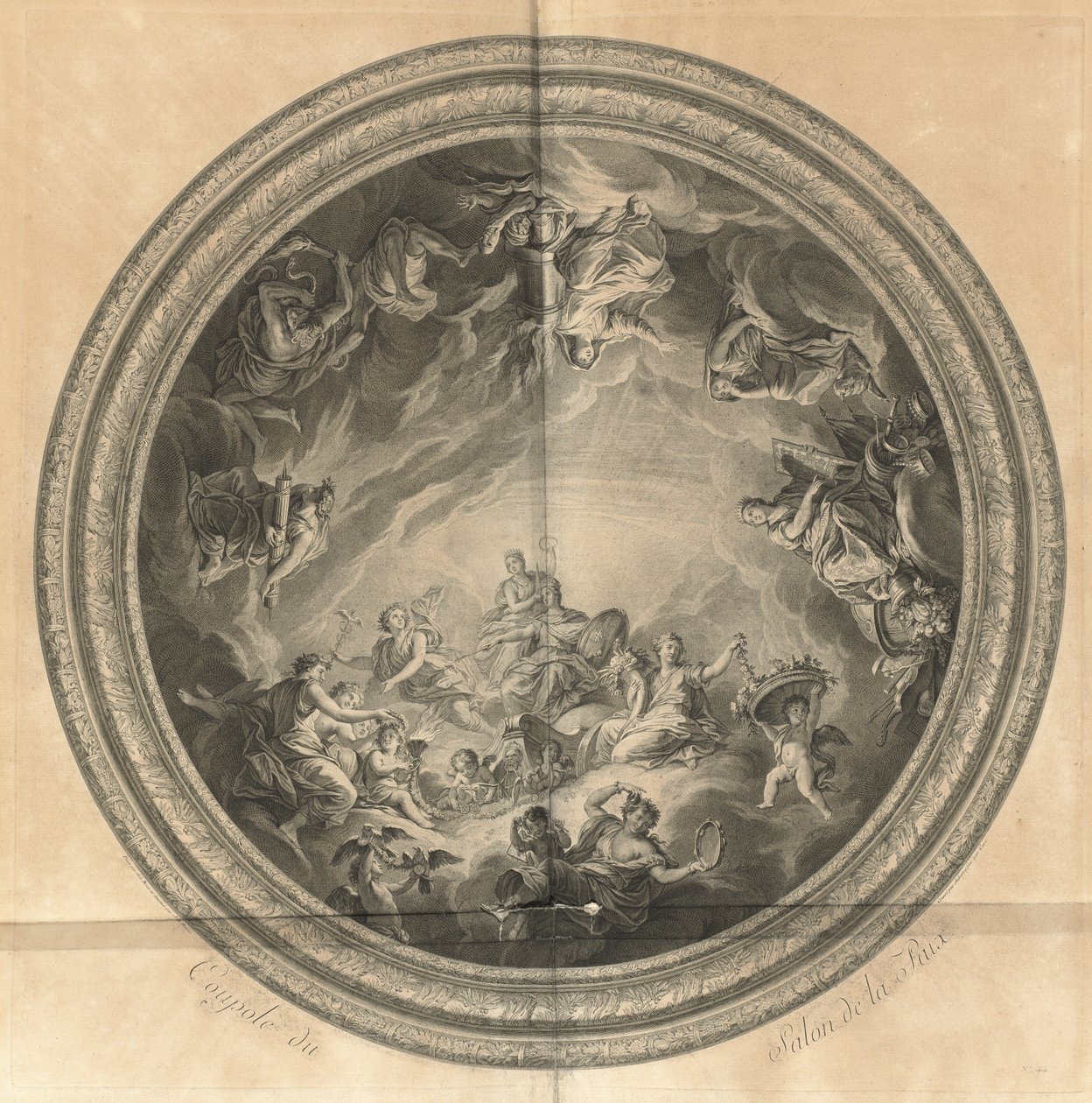 Dome of the Salon of Peace (Cupola of the Salon of Peace) [pl. 44] af Jean Baptiste Masse