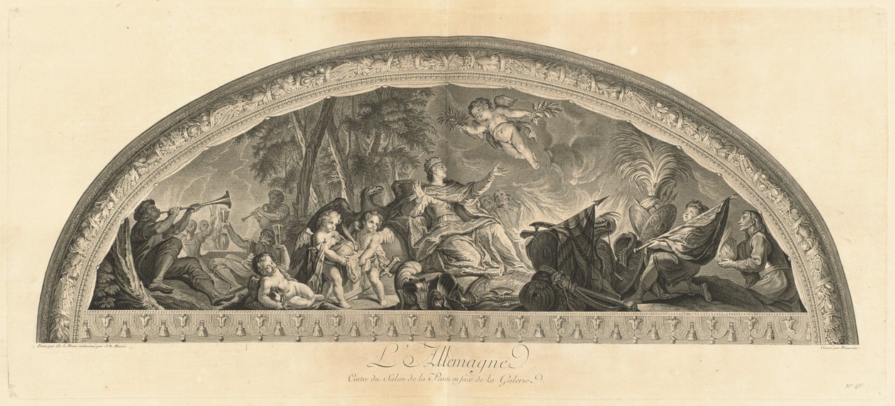 Tyskland, Center for Fredssalonen overfor Galleriet (Tyskland, Center for Fredssalonen overfor Galleriet) [pl. 46] af Jean Baptiste Masse