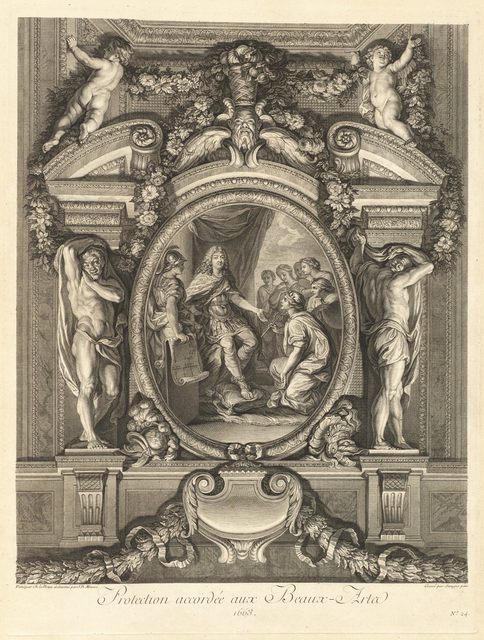 Beskyttelse ydet til den skønne kunst 1663 [pl. 24] af Jean Baptiste Masse