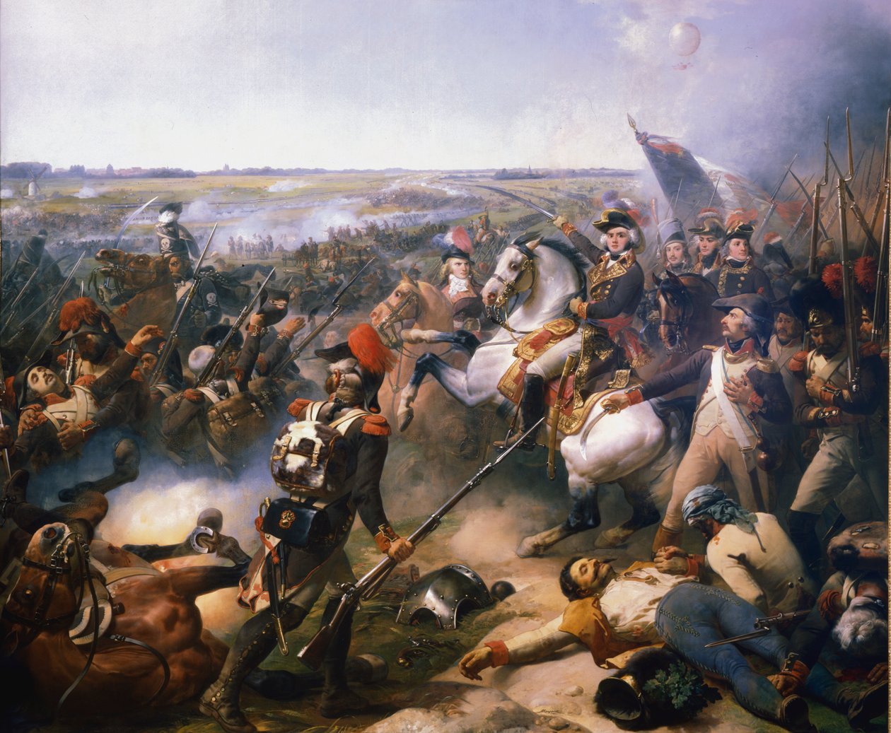 Slaget ved Fleurus, 16. juni 1794 1800-tallet af Jean Baptiste Mauzaisse