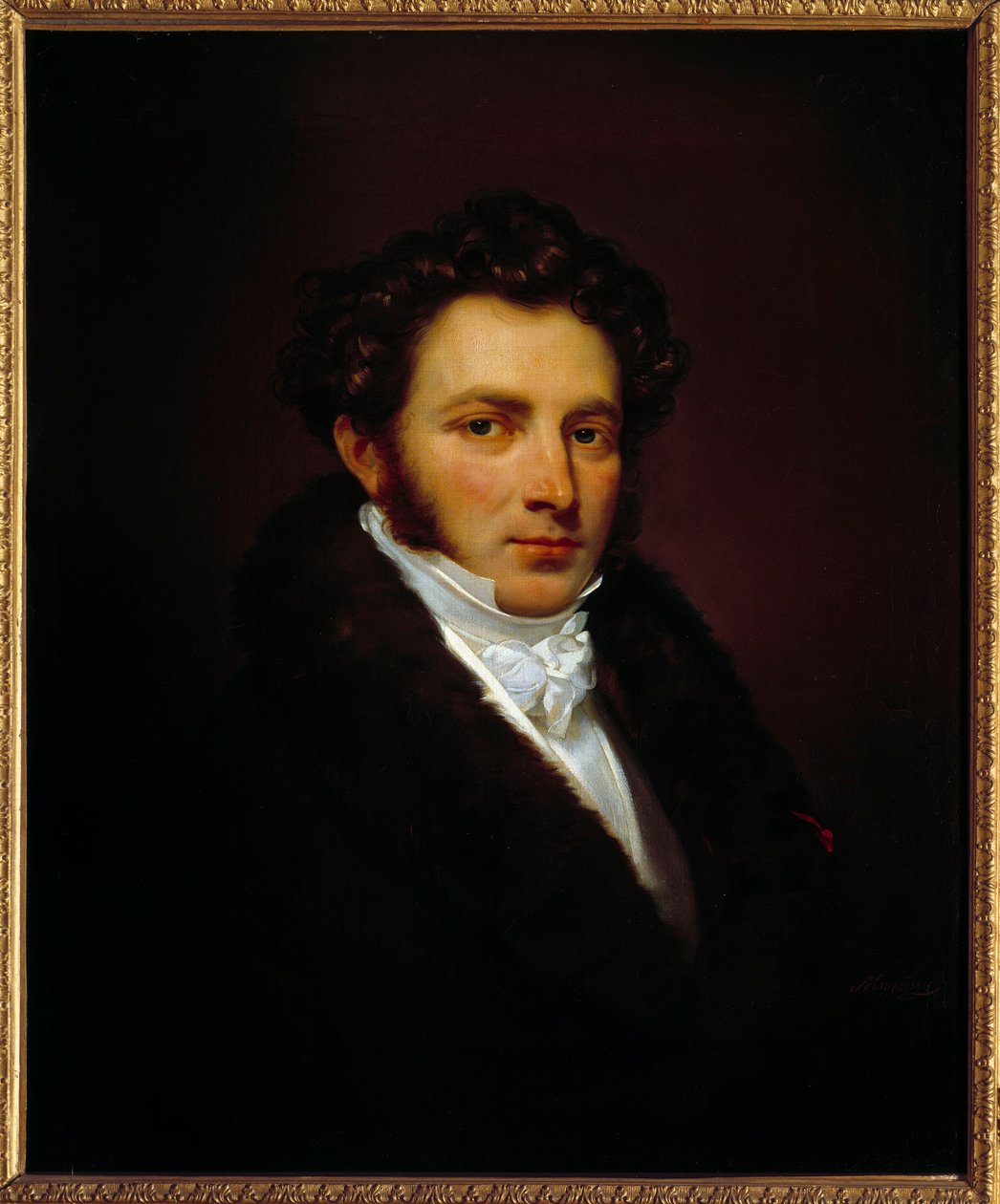 Portræt af grev Louis Marchand (1791-1876) første betjent af Napoleon I fra 1814 til 1821. maleri af Mauzaisse Jean Baptiste (1784-1844). h s/t 0,74 x 0,6m. Malmaison. Chateau Museum af Jean Baptiste Mauzaisse