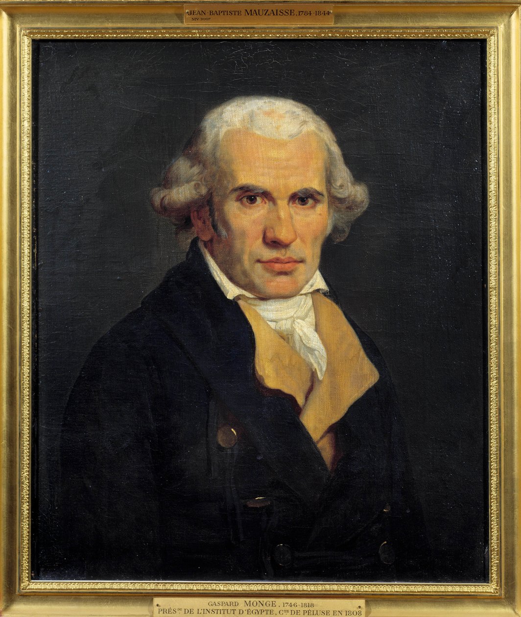 Portræt af Gaspard Monge, greve af Peluse (1746 - 1818), fransk matematiker. Maleri af Jean-Baptiste Mauzaisse (1784-1844). af Jean Baptiste Mauzaisse