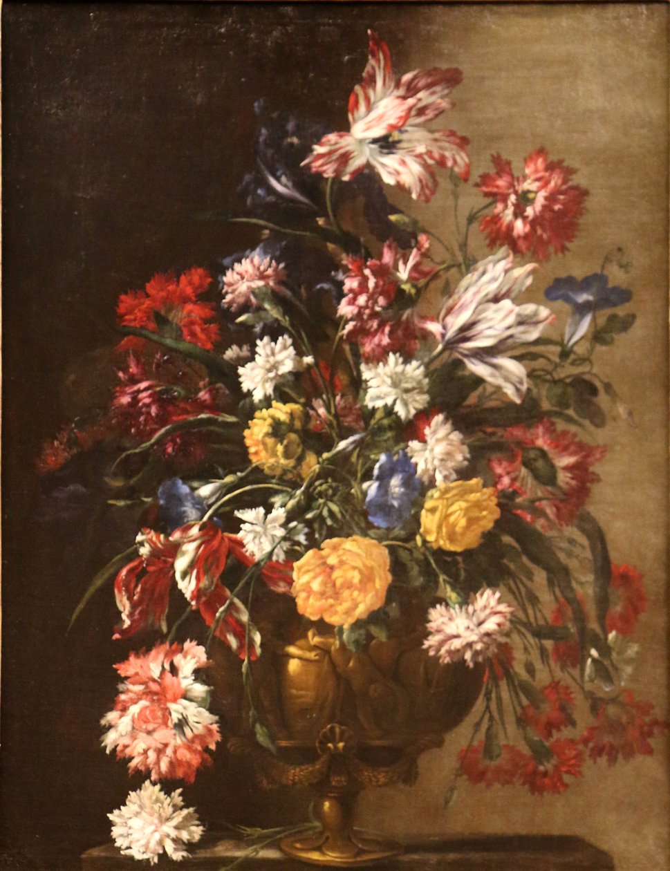 Blomster i en vase. af Jean Baptiste Monnoyer
