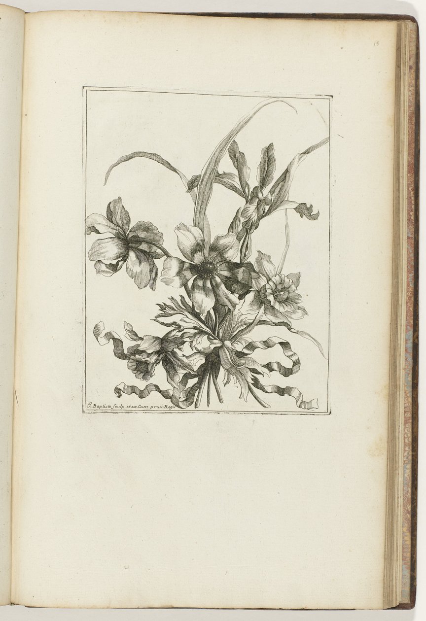 Indbundet buket Les Petits Bouquets (serietitel) af Jean Baptiste Monnoyer