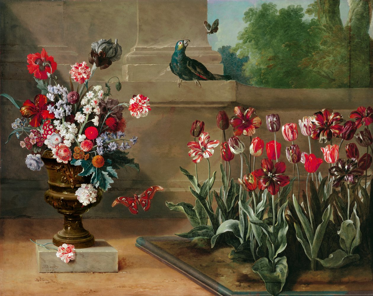Hjørne af Monsieur de la Bruyeres Garden, 1744 af Jean Baptiste Oudry
