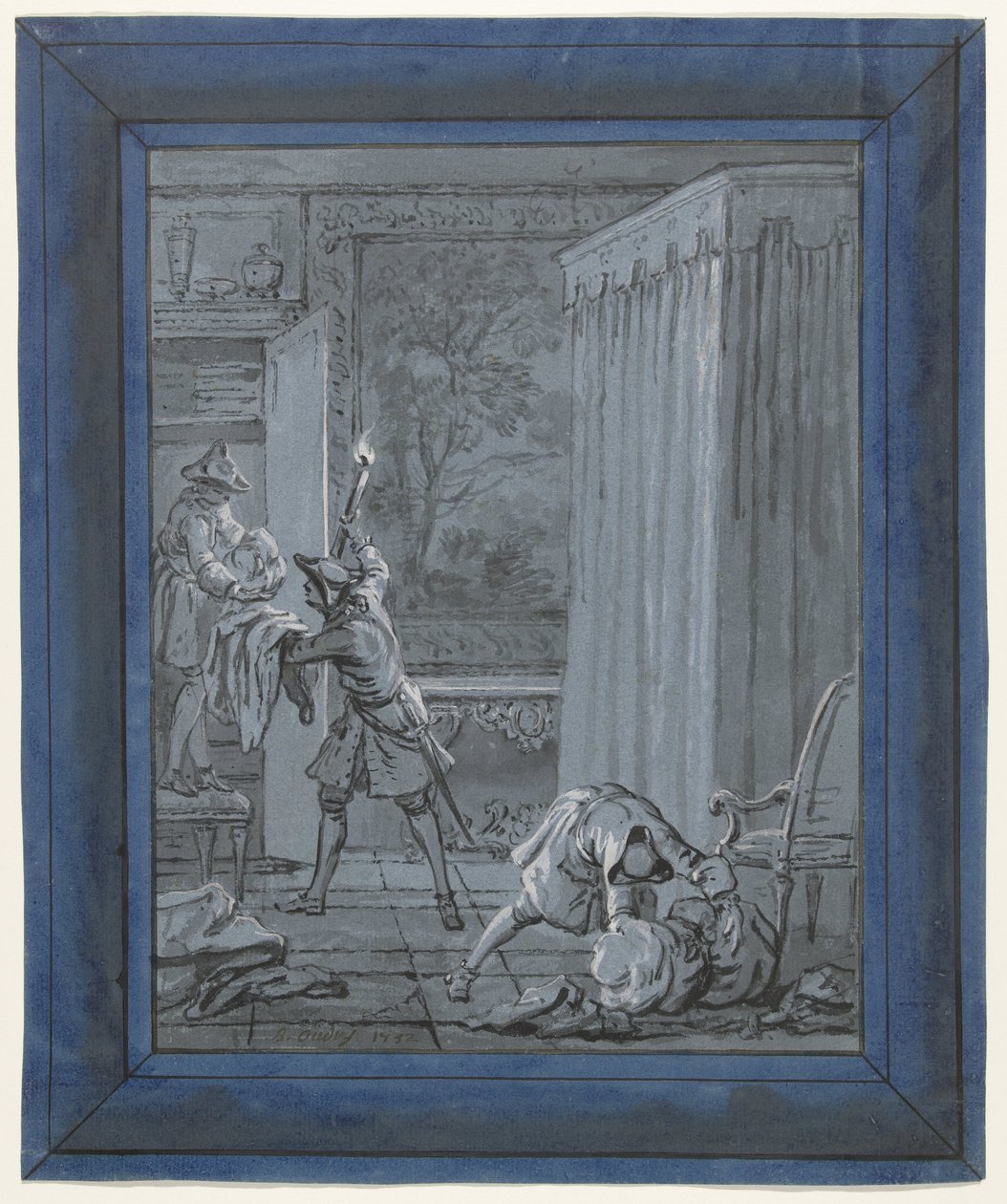 Manden, kvinden og tyven / Le Mari, La Femme et le Voleur Illustrationer til fabler af Jean de la Fontaine (serietitel) af Jean Baptiste Oudry