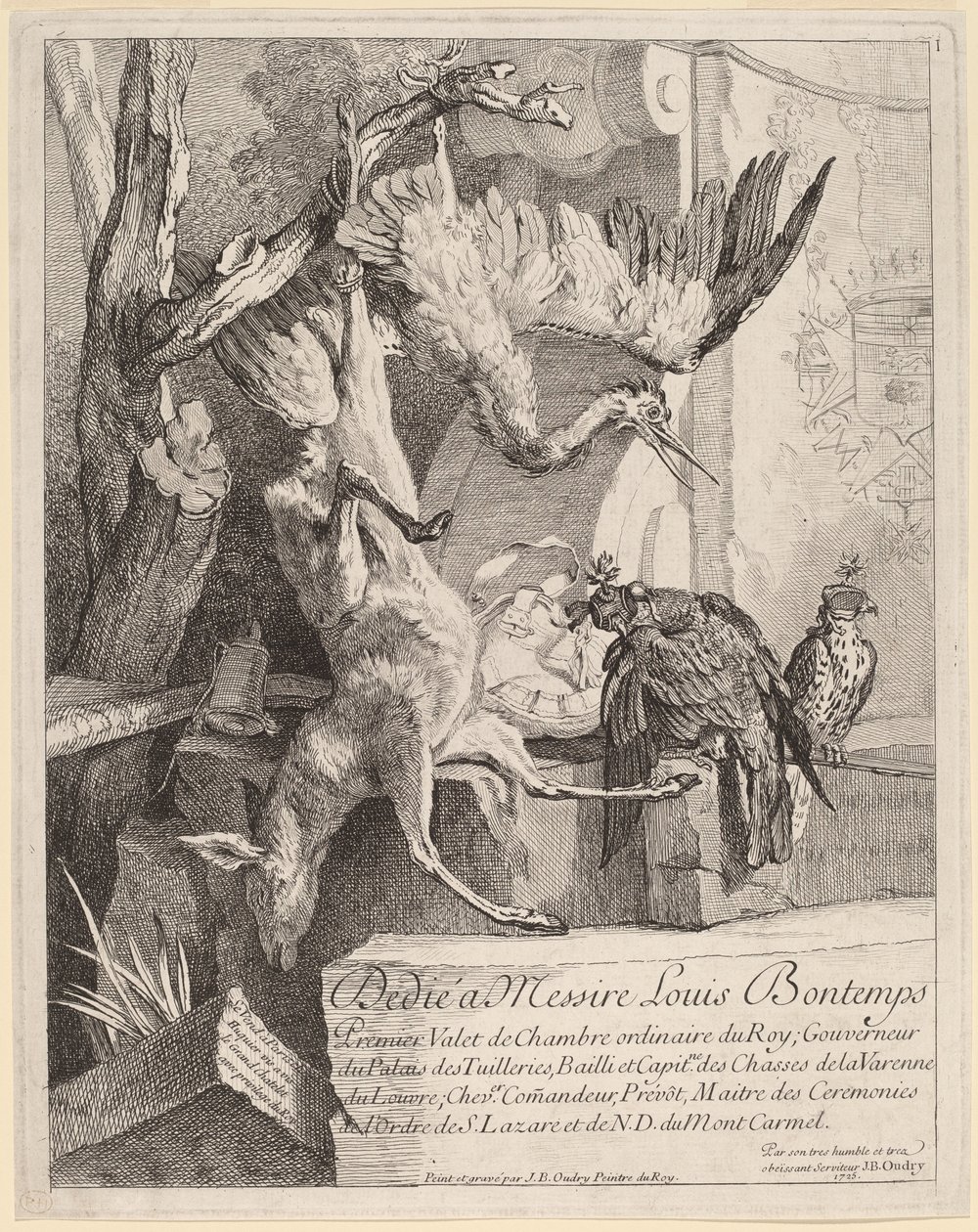 Frontispice af Jean Baptiste Oudry