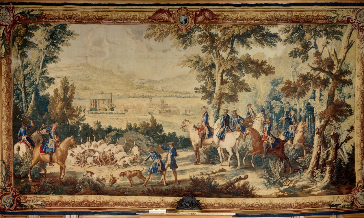 Jagt på Ludvig XV. Tapestry af Jean Baptiste Oudry (1686 - 1755) af Jean Baptiste Oudry