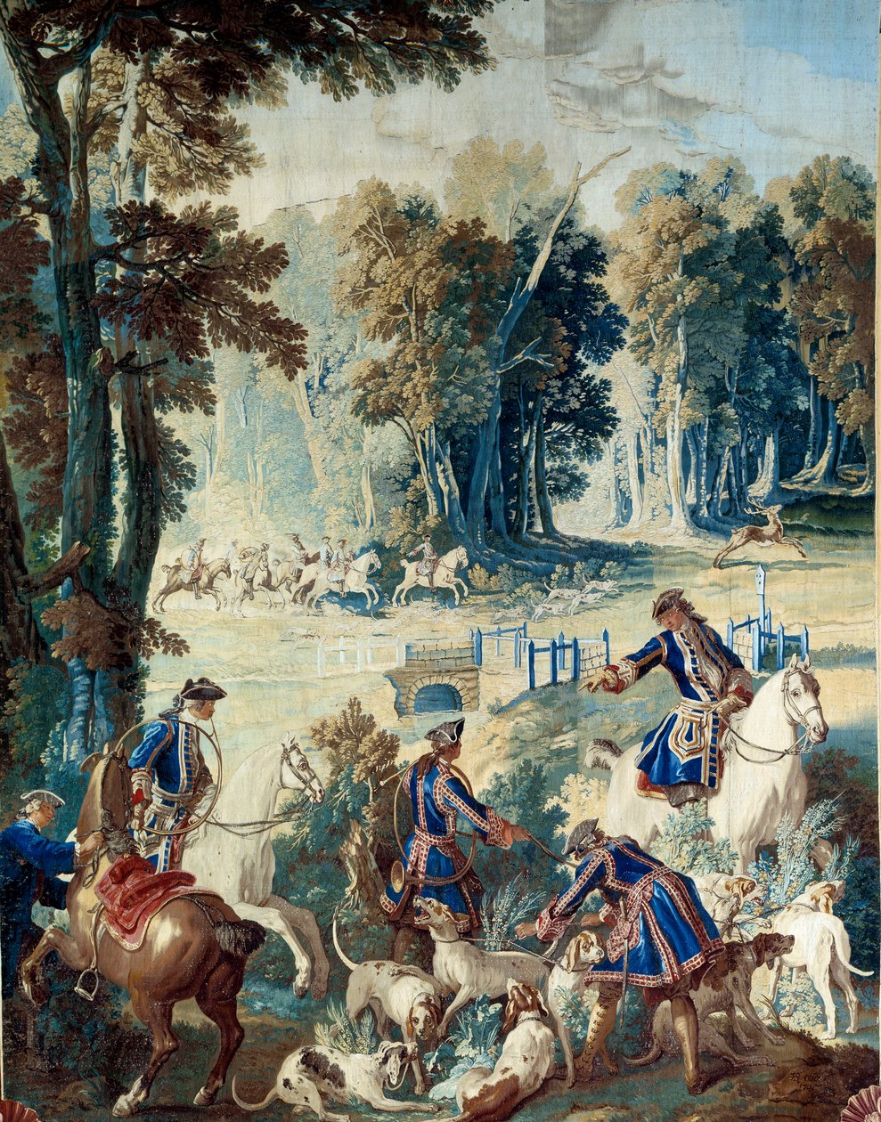 Jagt på Ludvig XV. Tapestry af Jean Baptiste Oudry (1686 - 1755) af Jean Baptiste Oudry