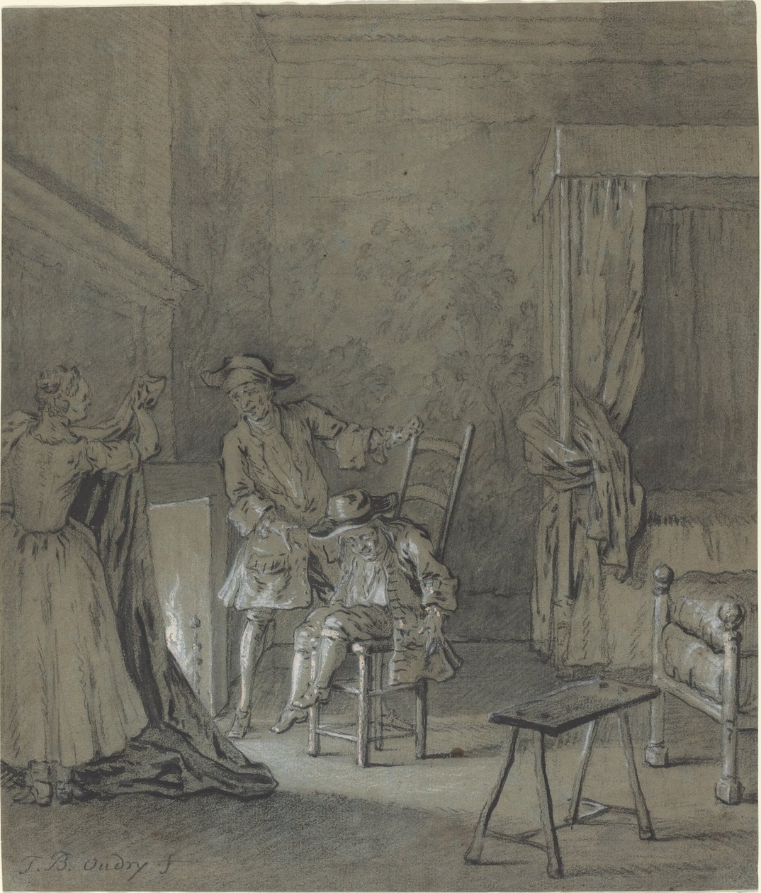 Ragotin beruset af La Rancune af Jean Baptiste Oudry