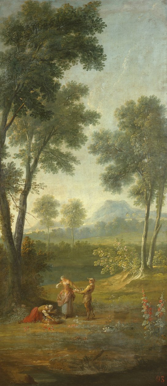 Blomstersælgeren (lugt) 1749 af Jean Baptiste Oudry