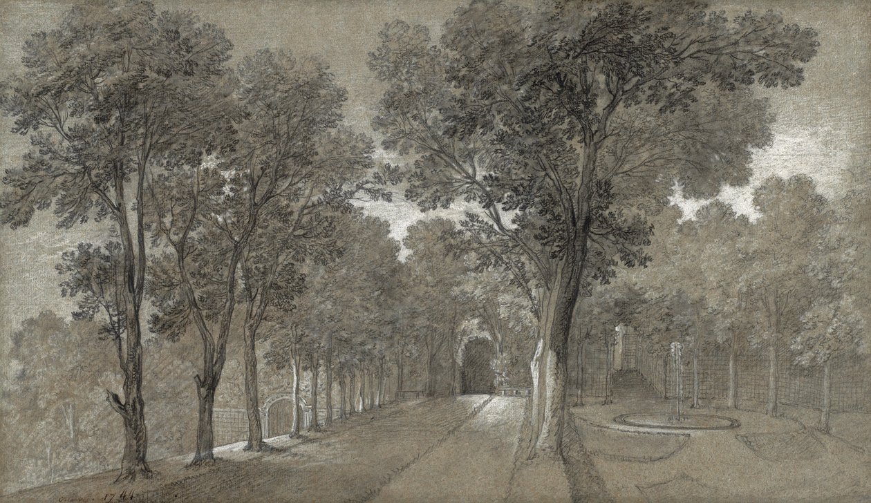 Udsigt over parken ved Arcueil, 1744 af Jean Baptiste Oudry