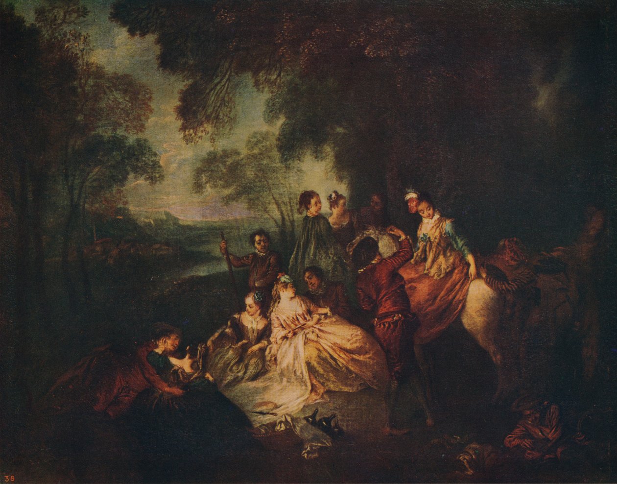 Landsfest, c1722, c1915 af Jean Baptiste Pater