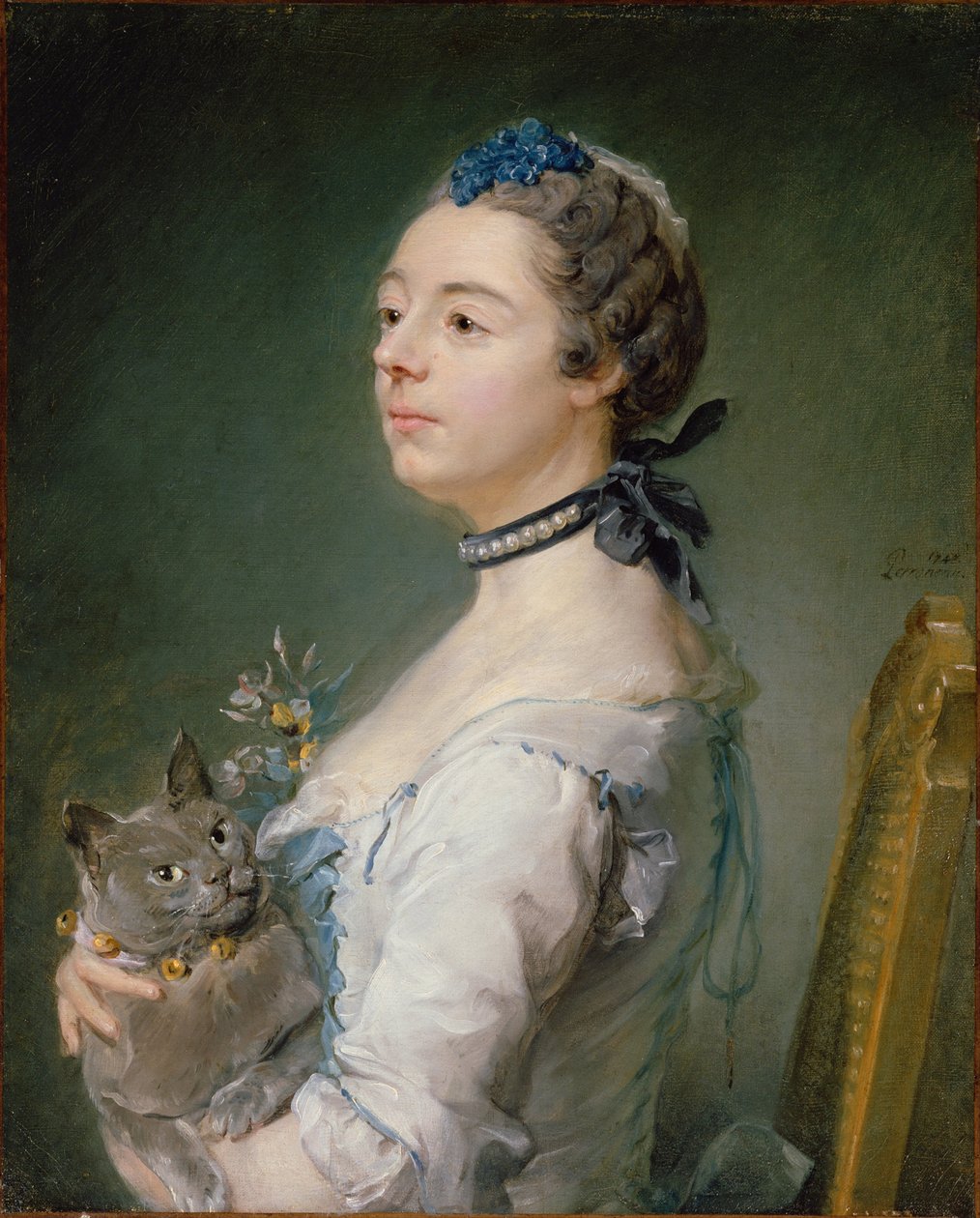 Magdaleine Pinceloup de la Grange, født Parseval, 1747 af Jean Baptiste Perronneau