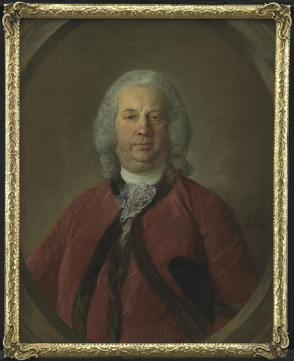Portrait of Frederik Hansen de Liliendal, Danish Consul at Bordeaux af Jean Baptiste Perronneau