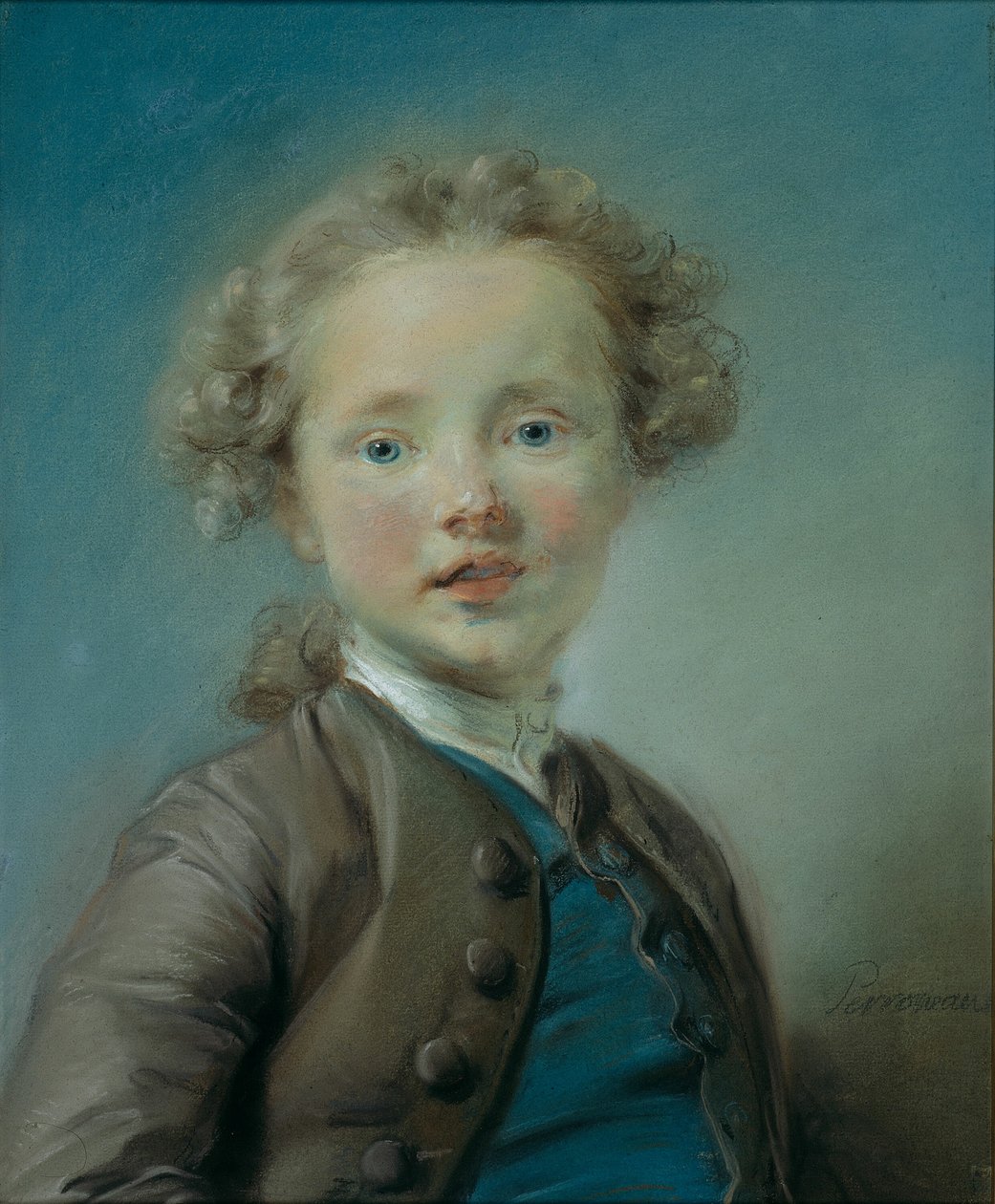 Portræt af Jean-Baptiste Antoine Le Moyne af Jean Baptiste Perronneau