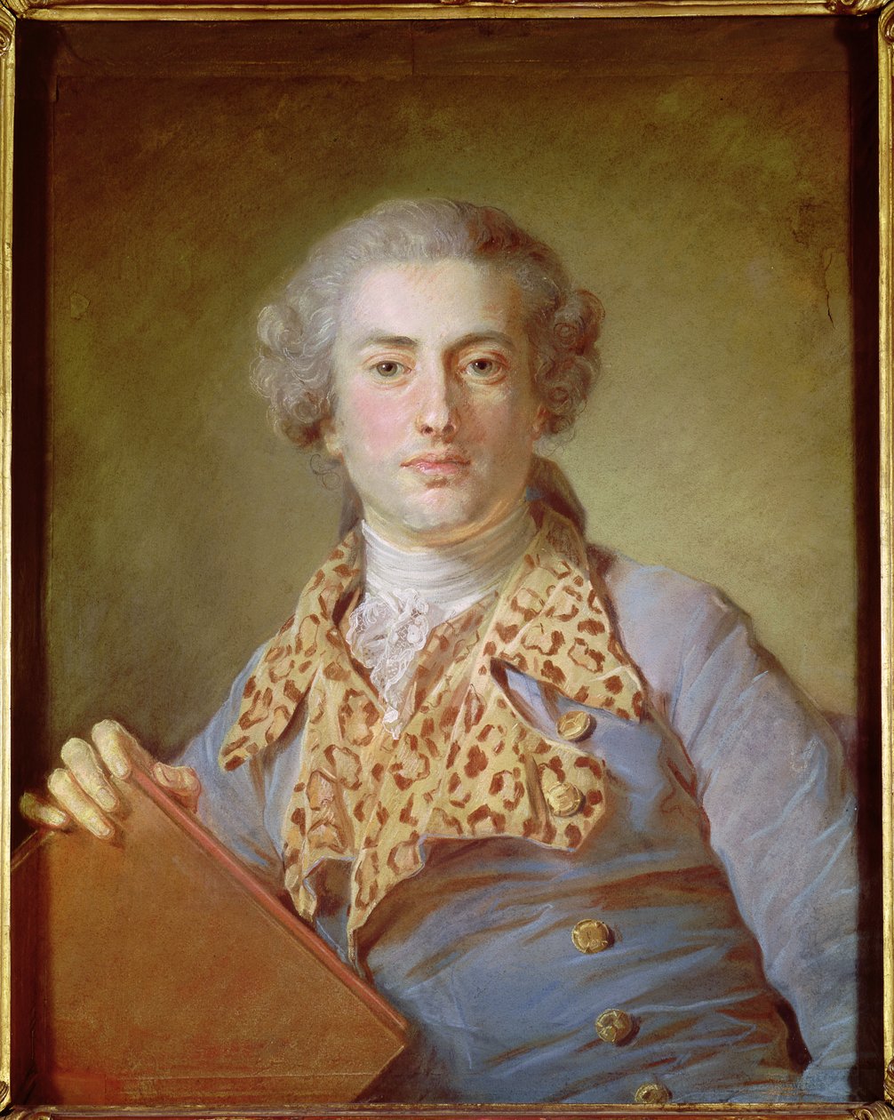Portræt af Jean-Georges Noverre (1727-1810), 1764 (pastel på papir) af Jean Baptiste Perronneau