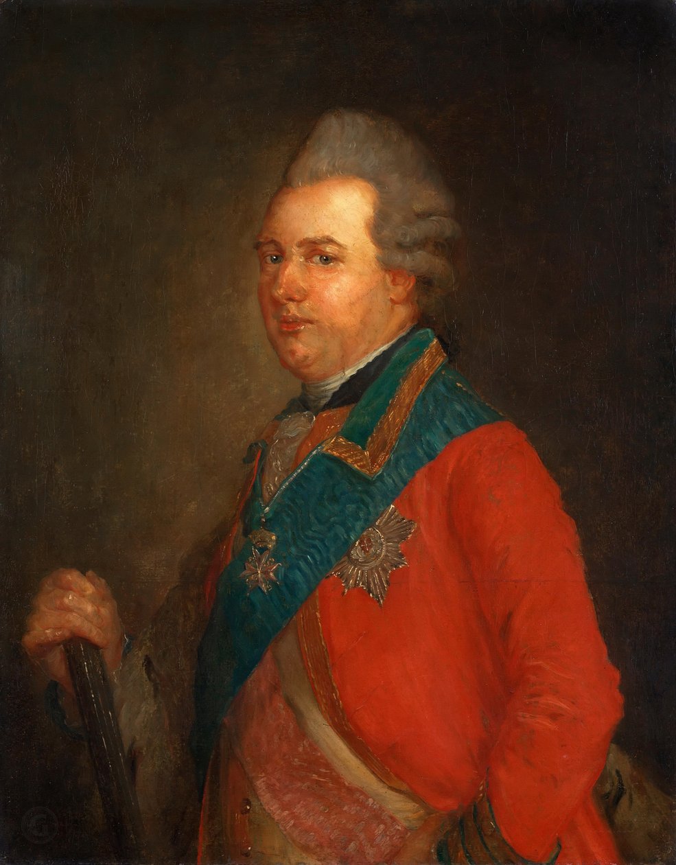 Portræt af prins Charles af Hessen-Kassel 1744-1836. af Jean Baptiste Perronneau