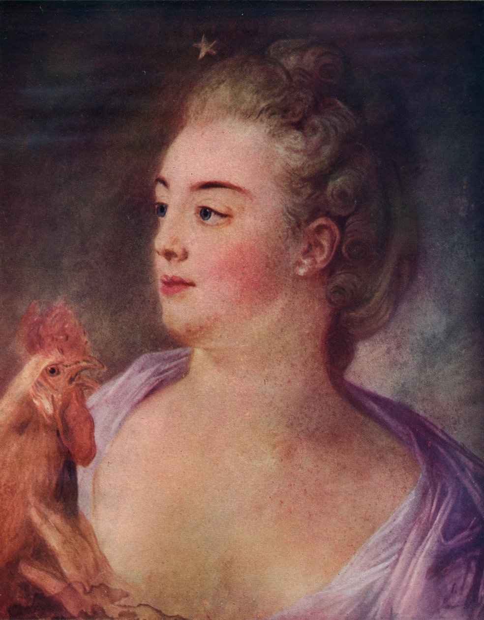 Portræt af en dame, 1763 af Jean Baptiste Perronneau