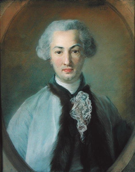 Portræt af en ung mand, 1757 af Jean Baptiste Perronneau
