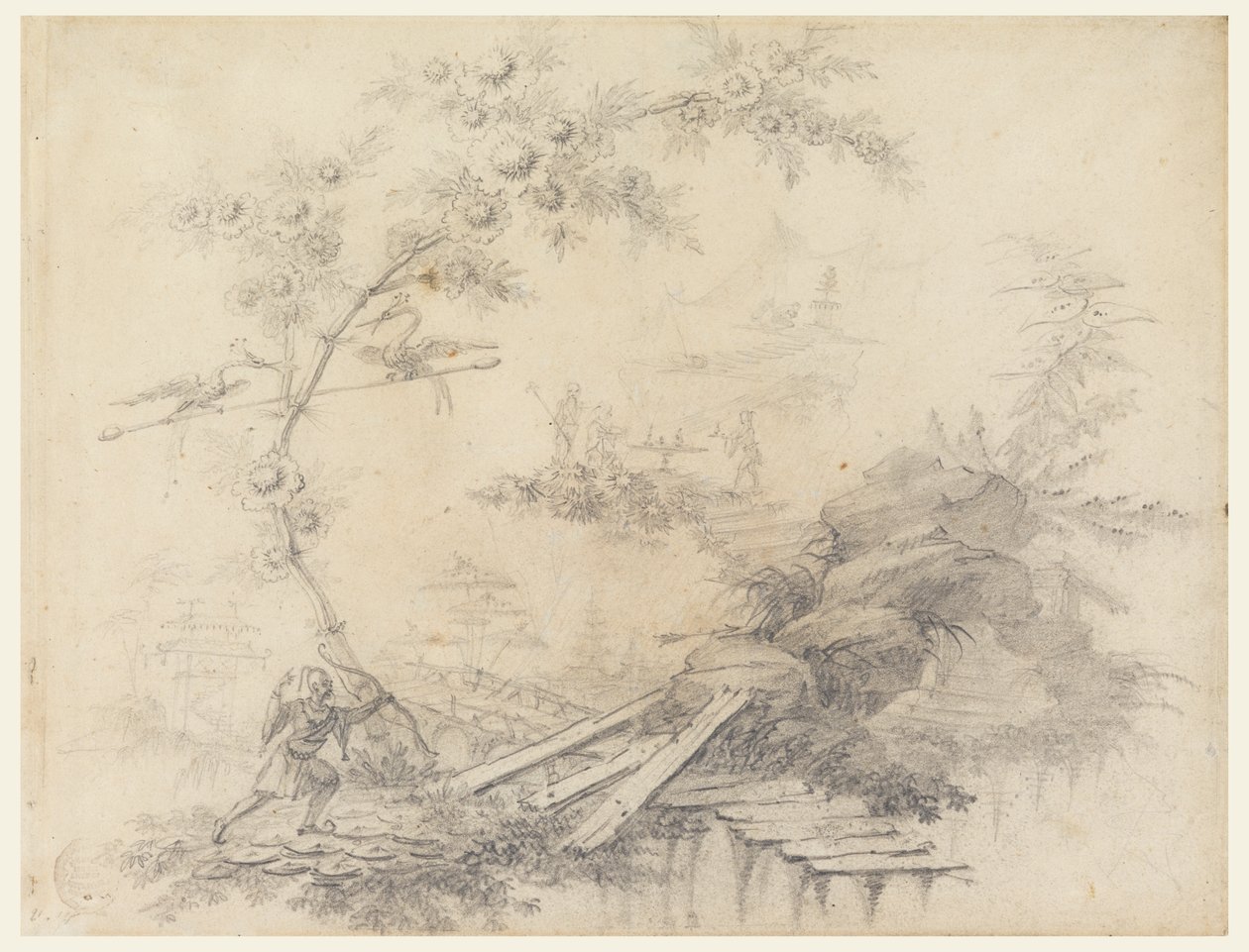 Chinoiserie Fantasy af Jean Baptiste Pillement