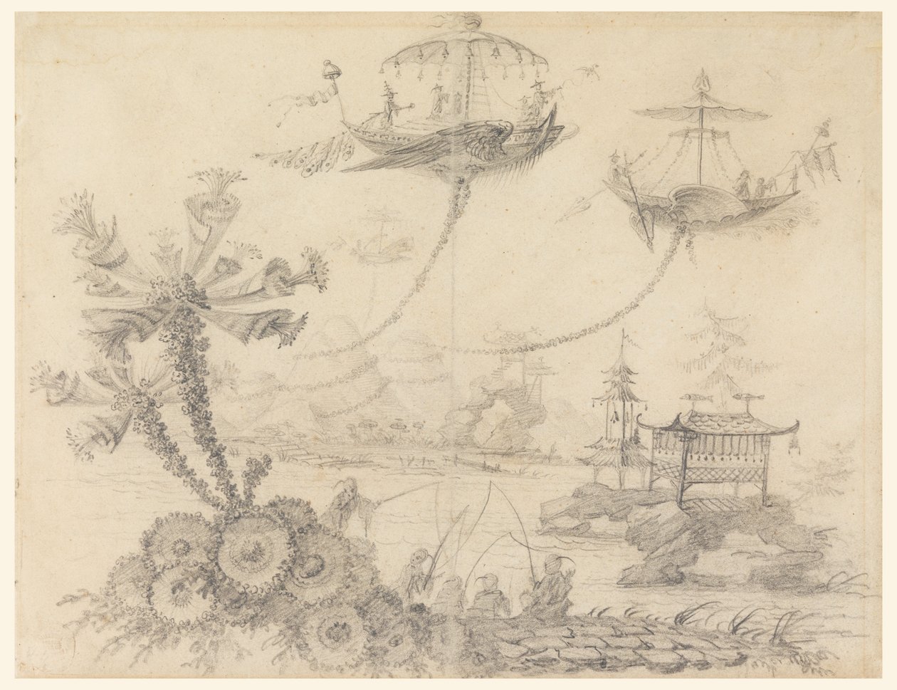 Chinoiserie Fantasy af Jean Baptiste Pillement