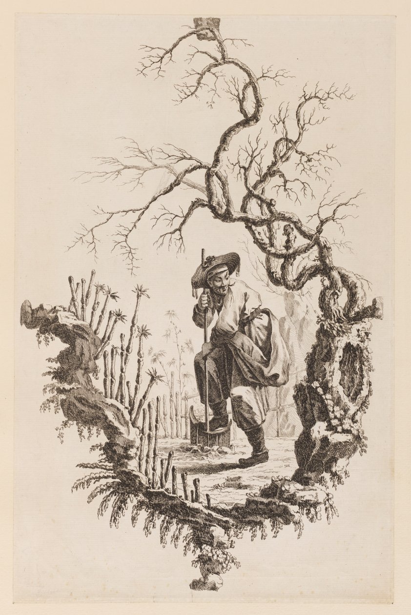 Figur og Bough af Jean Baptiste Pillement
