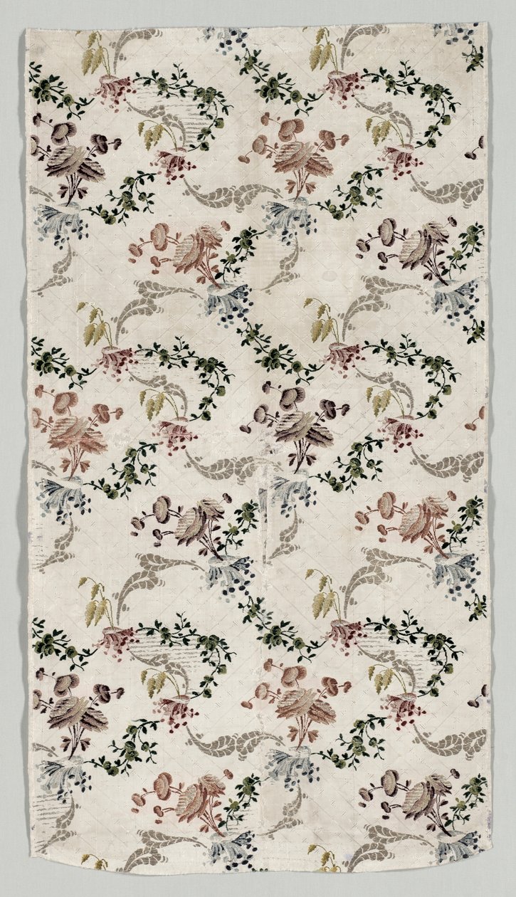 Længde af brokade silke, 1723-1774. af Jean Baptiste Pillement
