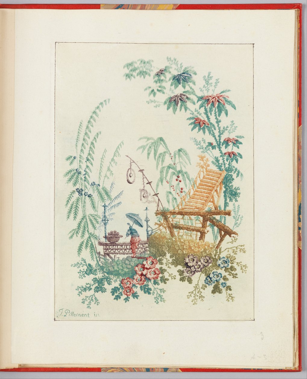 Ornamentalt design fra "Nouvelle suite de cahiers arabesques chinois a l