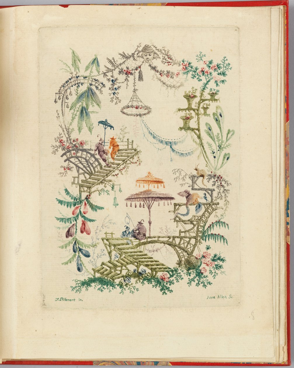 Ornamentalt design fra "Nouvelle suite de cahiers chinois a l