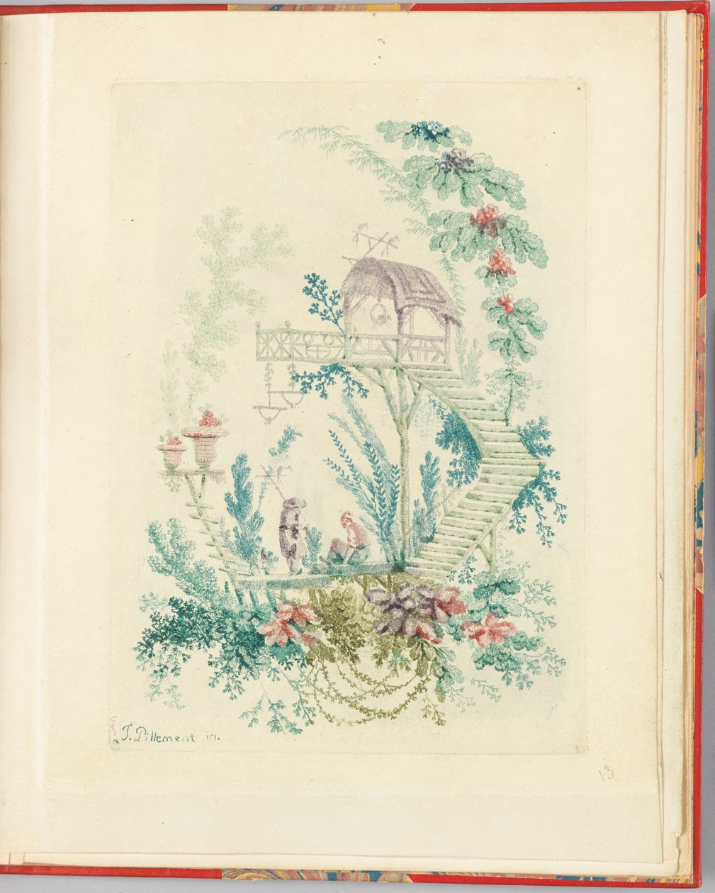 Ornamentalt design fra "Nouvelle suite de cahiers chinois a l