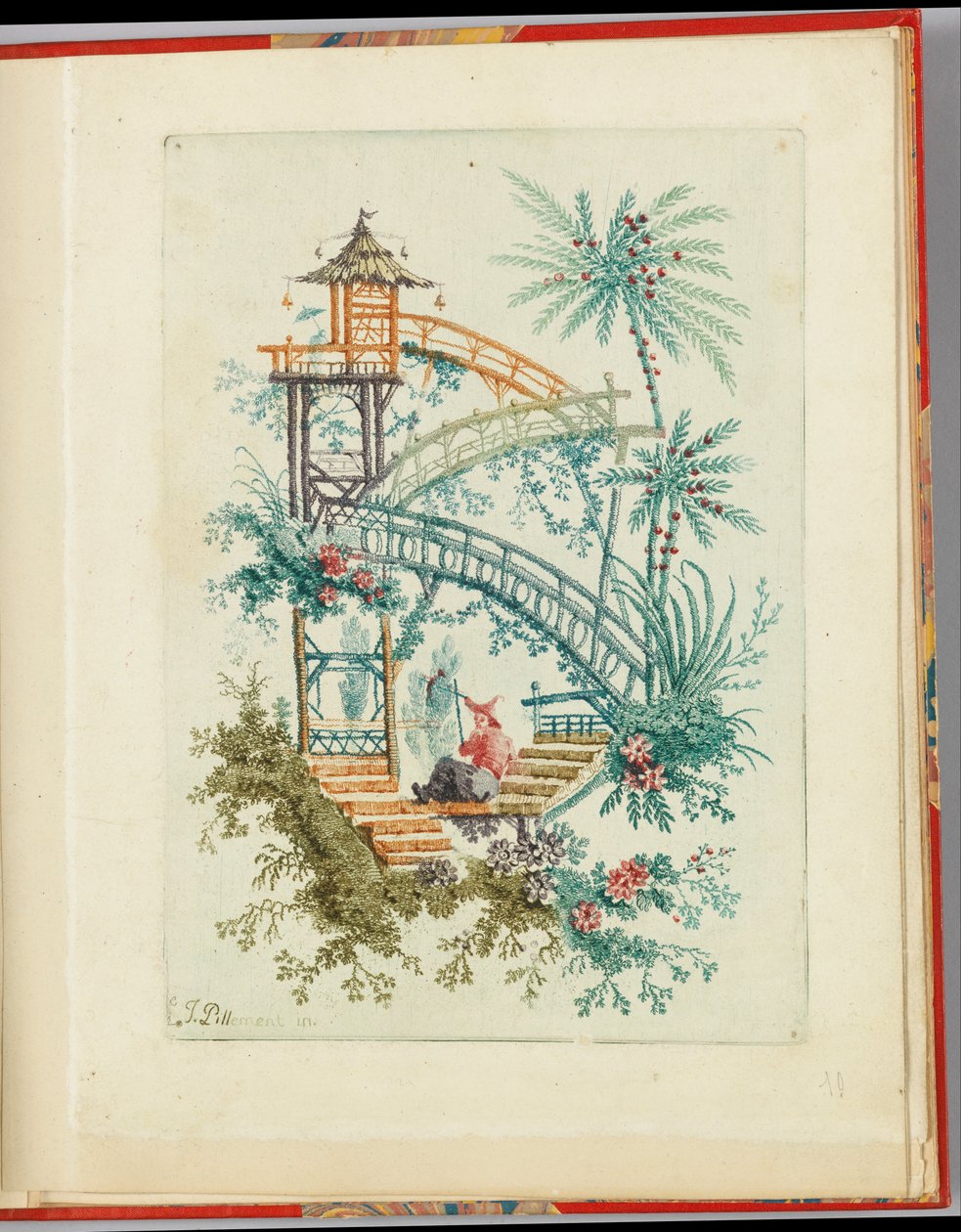 Ornamentalt design fra "Nouvelle suite de cahiers chinois a l