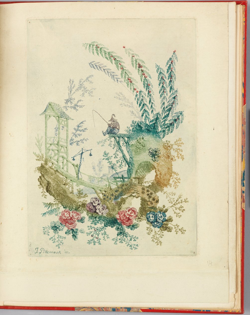 Ornamentalt design fra "Nouvelle suite de cahiers chinois a l