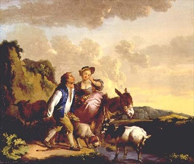 Rustikt frieri af Jean Baptiste Pillement