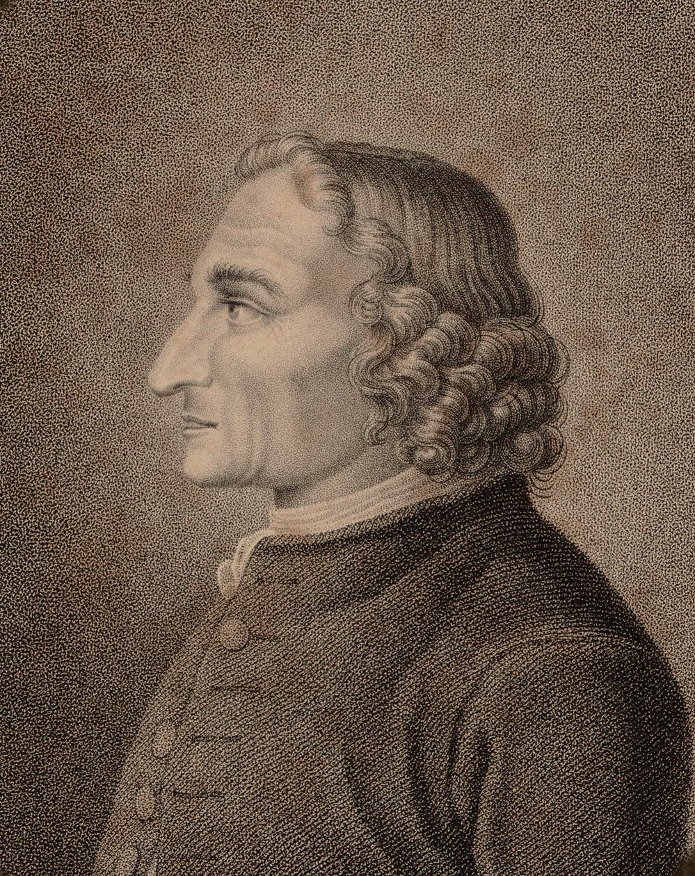 Portræt af violinisten og komponisten Giuseppe Tartini 1692-1770, 1810. af Jean Baptiste Ponce Lambert