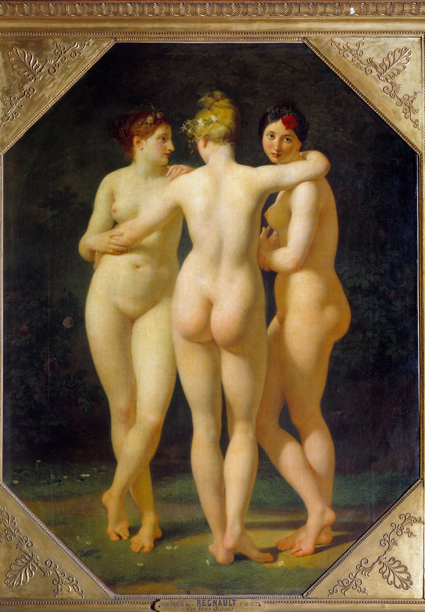 De tre nåder. Maleri af Jean Baptiste Regnault (1754-1829) af Jean Baptiste Regnault