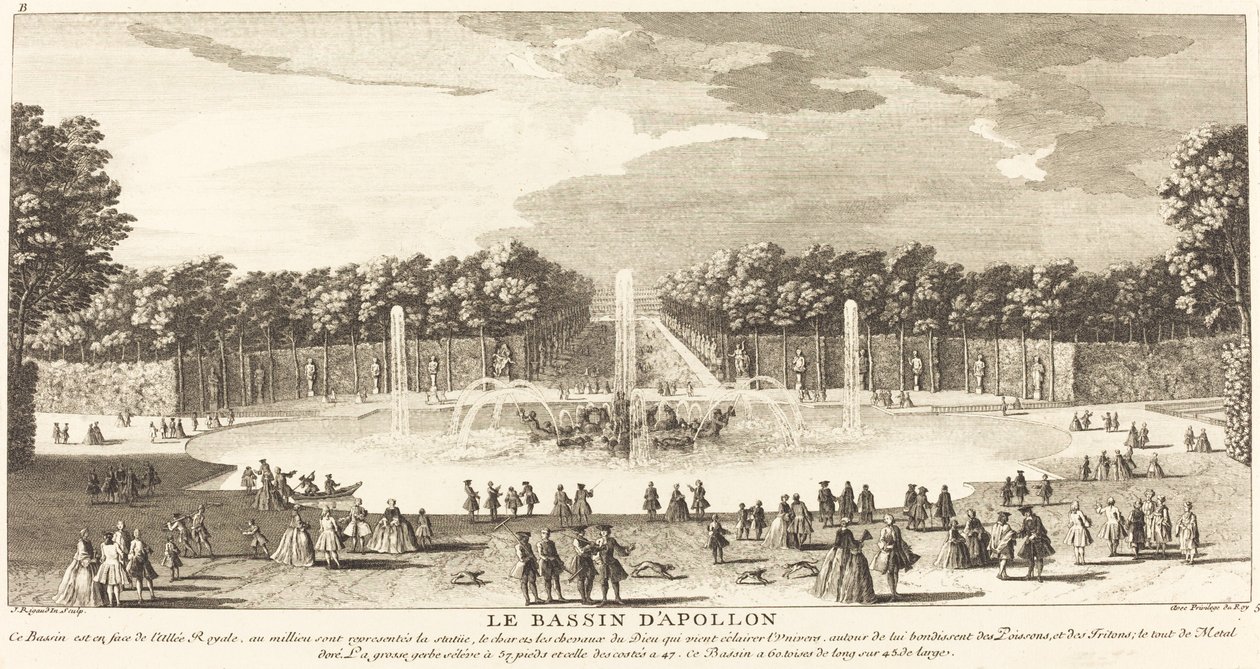 Apollons bassin af Jean Baptiste Rigaud