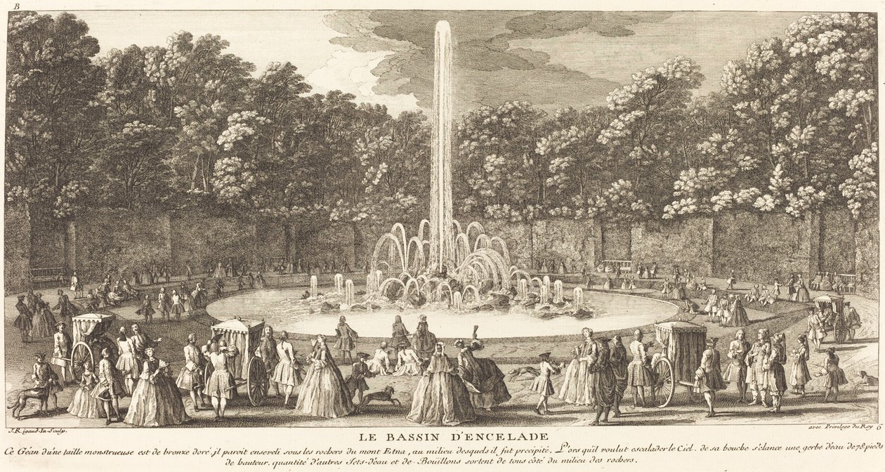 Enceladus bassin af Jean Baptiste Rigaud
